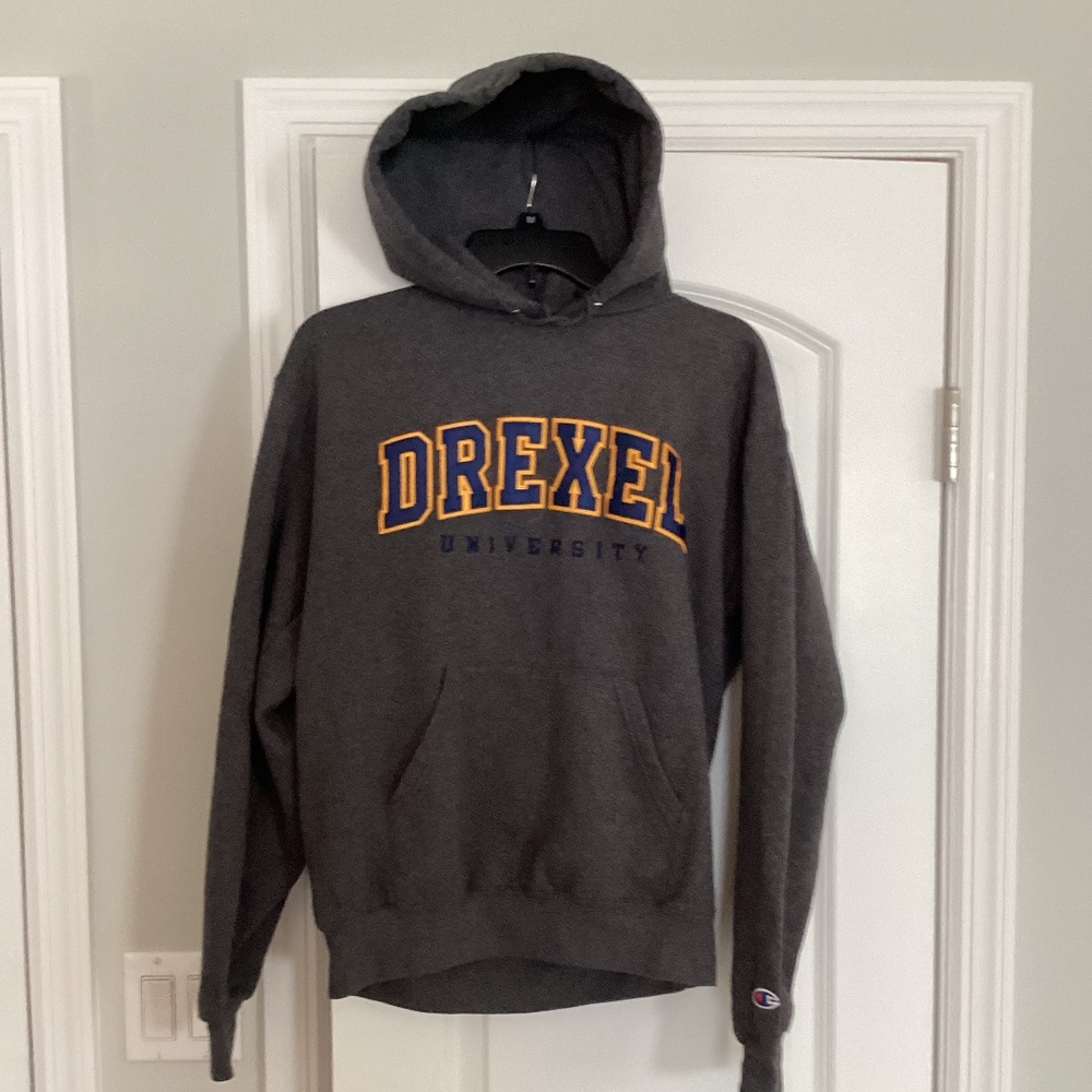Drexel University Hoodie Women  Size M Grey